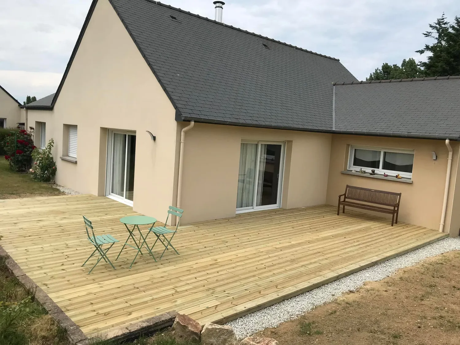 pose terrasse bois lamballe